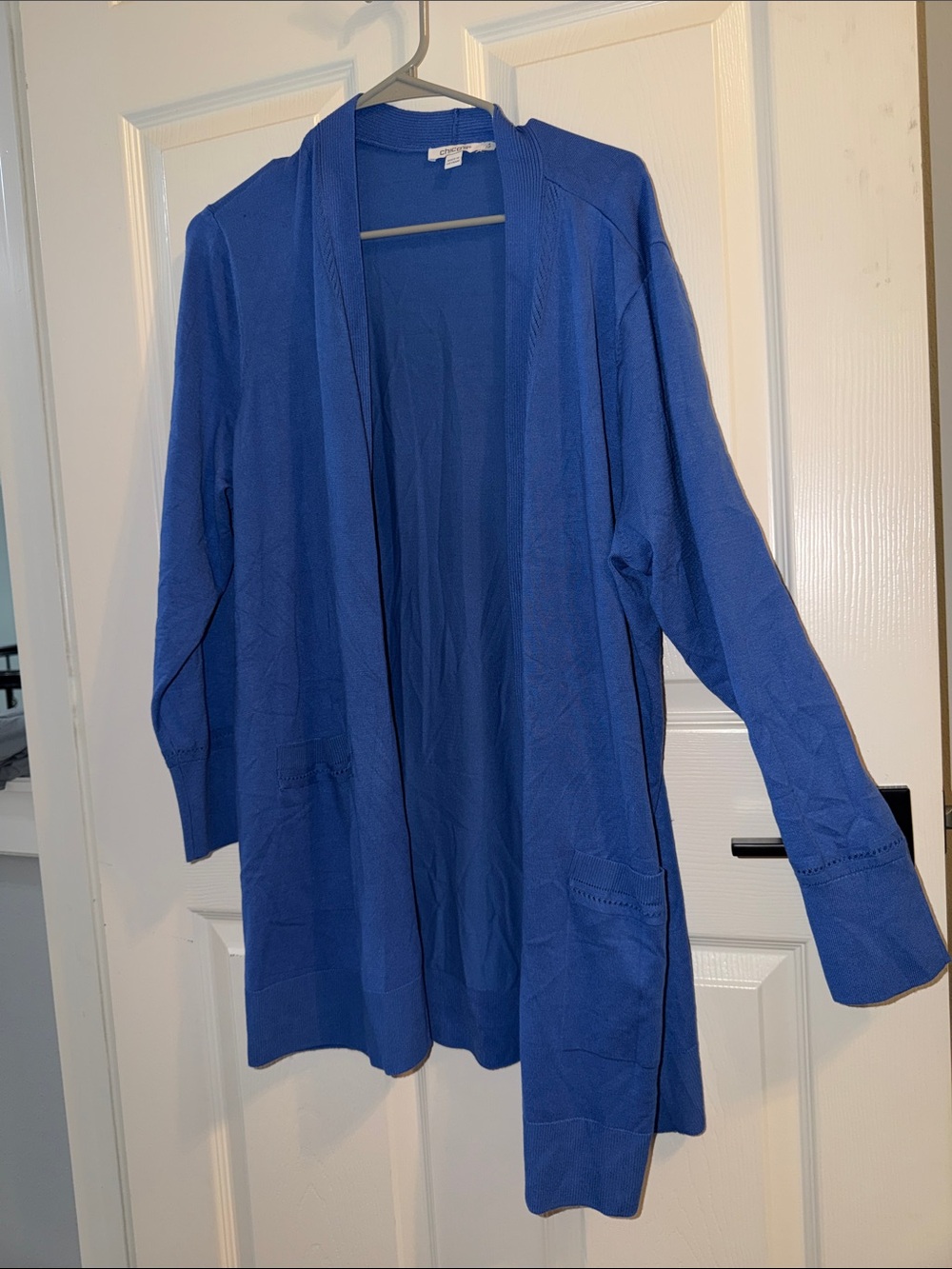 Chico's Cobalt Open-Front Cardigan